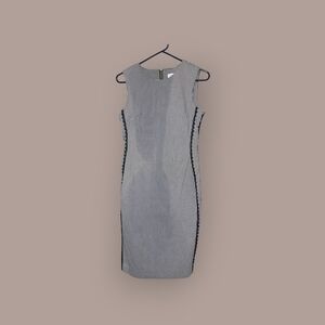 Elegant Black and White Checkered Dress